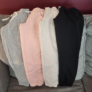 Kids Cat & Jack Cozy Sweatpants Set - Gray, Pink, Cream, Black